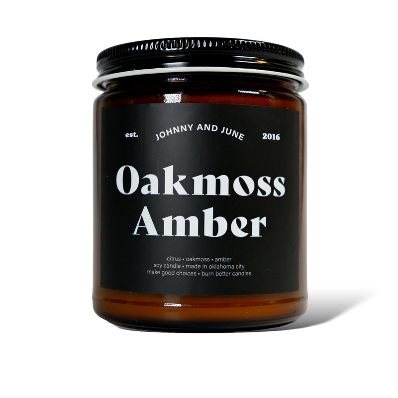 Oakmoss Amber Soy Candle