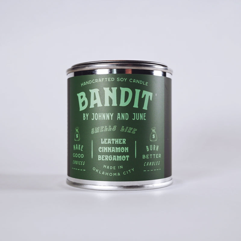 Bandit Metal Tin Soy Candle