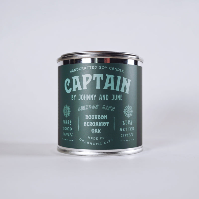 Captain Metal Tin Soy Candle