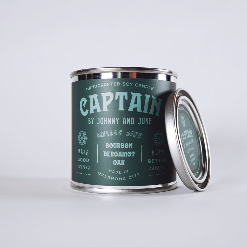 Captain Metal Tin Soy Candle