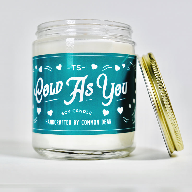 Cold As You Taylor Swift Inspired Soy Candle