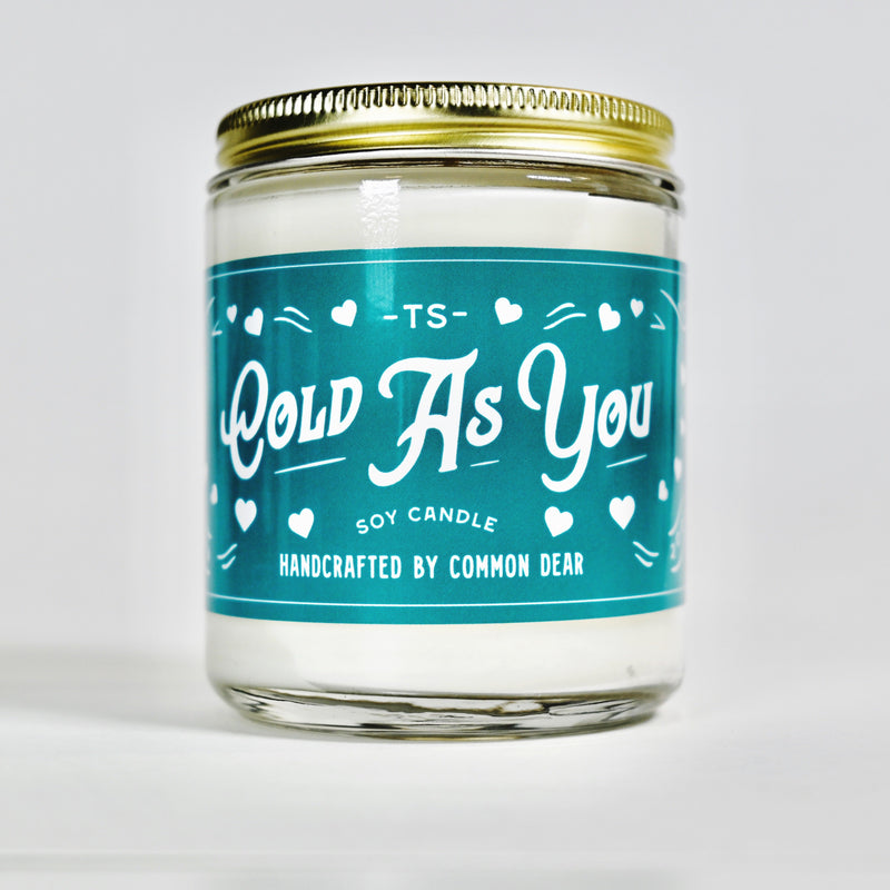 Cold As You Taylor Swift Inspired Soy Candle