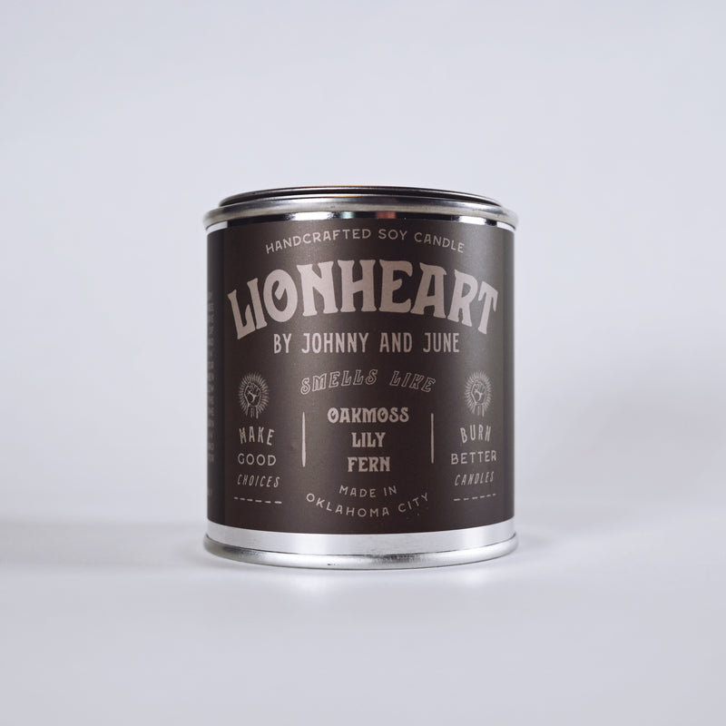 Lionheart Metal Tin Soy Candle