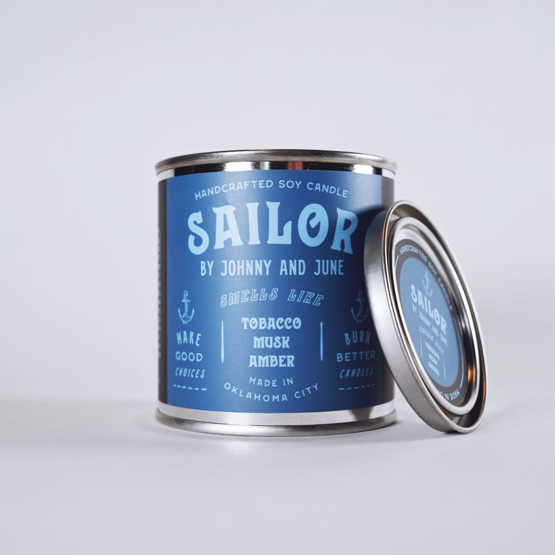 Sailor Metal Tin Soy Candle